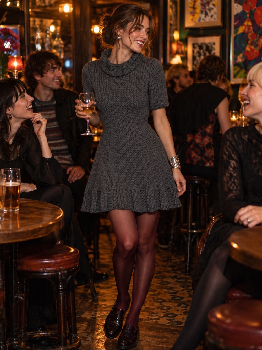 Christopher Kane 100% Cashmere Chunky Knit Dress S Scotland